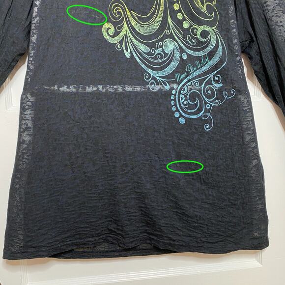 Lightweight Hoodie Womens XL Beach Hawaii Grunge Layering Lounge Maui Vacation - Picture 3 of 13